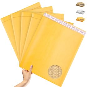 Kraft Bubble Mailer Envelopes 14.25 x 19 Inches. Pack of 100 Yellow Mail Padded Envelopes.Self Seal Kraft Mailers. Waterproof Cushioning Padded Mailin