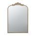 24" x 36" Gold Arch Mirror, Baroque Inspired Wall Decor for Bathroom Bedroom Living Room