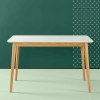 MC Modern Wood Dining Table White