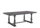 Bernard Weathered Gray Oak Finish Dining Table