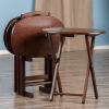 Nathan 5-Pc Snack Table Set; Cappuccino