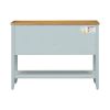 TREXM Cambridge Series Ample Storage Vintage Console Table with Four Small Drawers and Bottom Shelf for Living Rooms