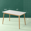 MC Modern Wood Dining Table White