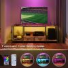 TV Stand with LED Lights Power Outlets - TV Stand with Fabric Drawers for 65 70 75 Inches TV - Entertainment Center and Industrial TV Console Table wi