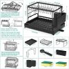 Tableware drying rack, 2nd floor large kitchen counter utensil drying rack