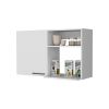 Lawen Tall Storage Cabinet, Single Door, 3 Broom Hangers