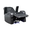 Alair Dark Gray Leather Aire Power Motion Recliner W/Bluetooth, Wireless Charger & Cupholder