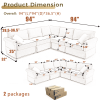 [NEW ARRIVED] [VIDEO PROVIDED] Modular Sectional Sofa Set,Convertible L Shaped Couch ,5 Seat,Reversible Sectional Sofa Couch,Upholstered,Corner Sofa