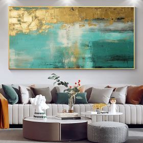Handmade Oil Painting Large Original Gold Oil Painting on Canvas Abstract Gold Art Painting Bedroom Wall Decor Modern Textured Wall Art Decorative Pai (size: 100x150, Style: 01)