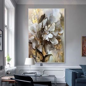 Handmade Flower Oil Painting On Canvas Wall Art Decoration Modern Abstract PictureLiving Room Hallway Bedroom Luxurious Decorative Painting (size: 90x120cm, Style: 01)