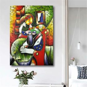 Hand Painted Oil Paintings Hand Painted Wall Art Abstract Modern Figure Picasso Girl Lady Nude Living Room Hallway Luxurious Decorative Painting (size: 90x120cm, Style: 01)