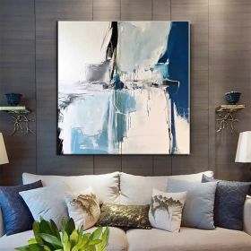 Hand Painted Oil Paintings Handmade Modern Abstract Oil Paintings On Canvas Wall Art Decorative Picture Living Room Hallway Bedroom Luxurious Decorati (size: 90x90cm, Style: 01)