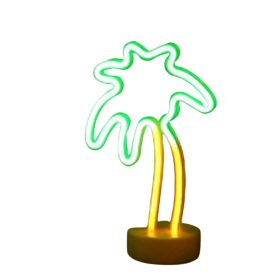 Tropical Nights Neon Deco Lights With Remote Control (Color: Palm Tree)