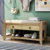 Shoe Rack with Cushioned Seat and Drawers,Multipurpose Entryway Storage Bench