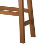 29-inch Bar Height Stools Set of 2pc Saddle Seat Solid Wood Casual Dining Home Furniture