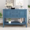 Cambridge Series Ample Storage Vintage Console Table with Four Small Drawers and Bottom Shelf for Living Rooms,Entrances and Kitchens
