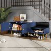 Modern Shoe Storage Bench with Hidden Storage and Upholstered Cushions for Bedside,Living Room and Entryway