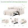 58" 4-1 Multi-functional Sofa Bed with Cup Holder and USB Port for Living Room or Apartments